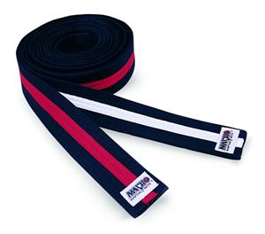 Deluxe Black Belt with Stripe